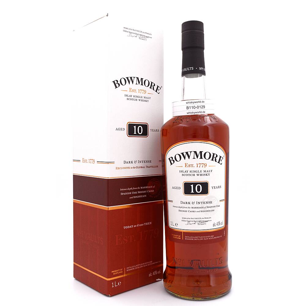 Bowmore 10 Jahre Dark & Intense Literflasche 1 L/ 40.0% vol Bowmore 10 Jahre Dark & Intense Literflasche 1 L/ 40.0% vol