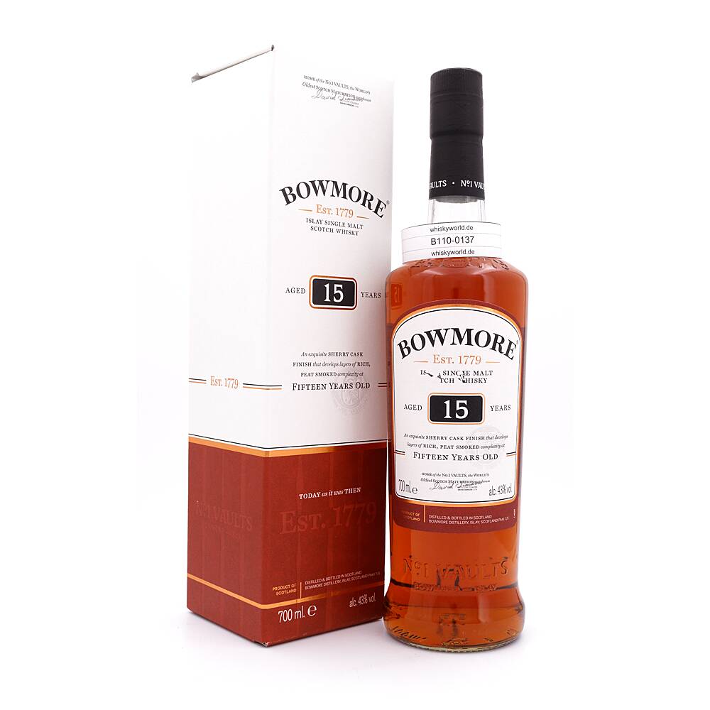 Bowmore 15 Jahre Sherry Cask Finish 0,70 L/ 43.0% vol Bowmore 15 Jahre Sherry Cask Finish 0,70 L/ 43.0% vol