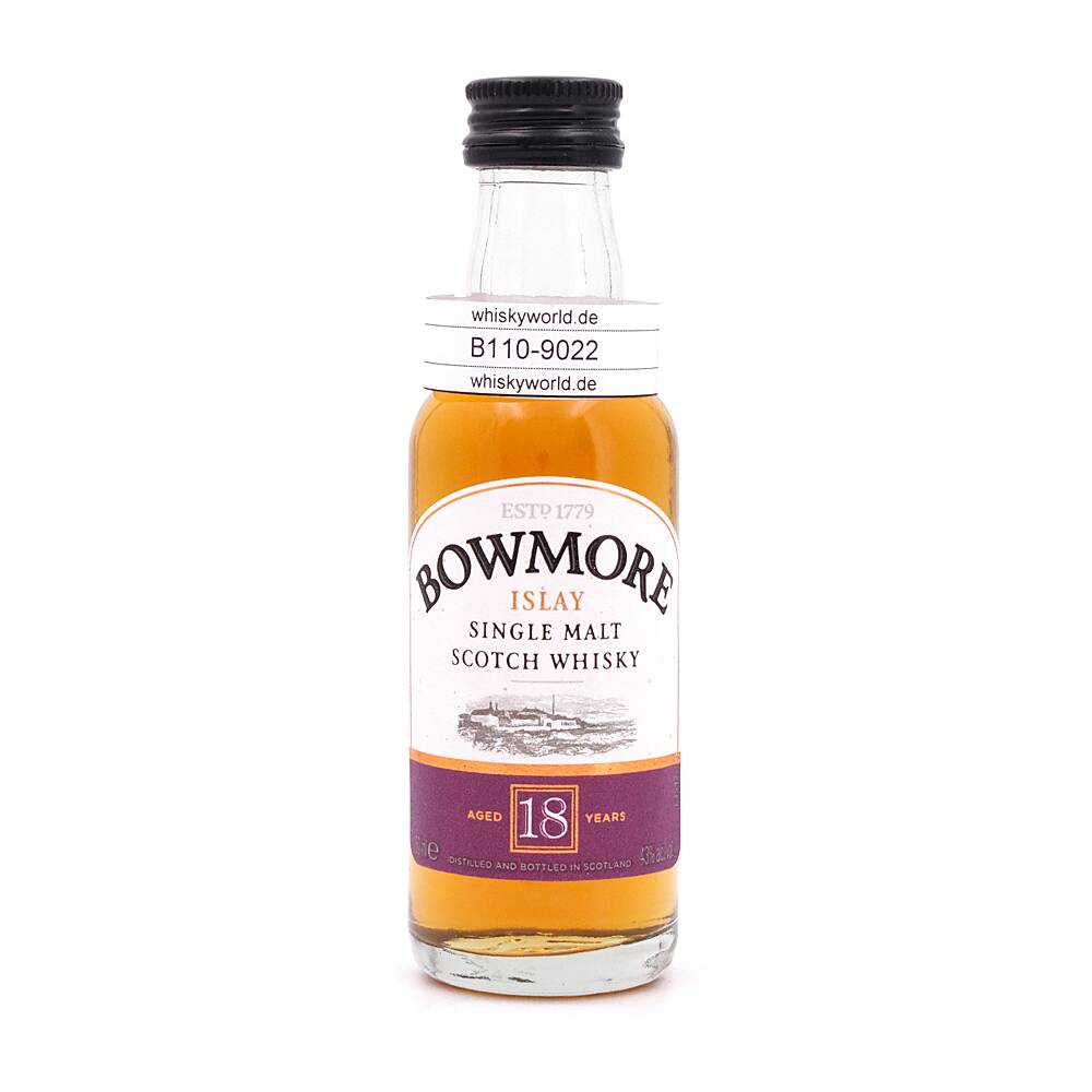 Bowmore 18 Jahre Miniatur 0,050 L/ 43.0% vol Bowmore 18 Jahre Miniatur 0,050 L/ 43.0% vol