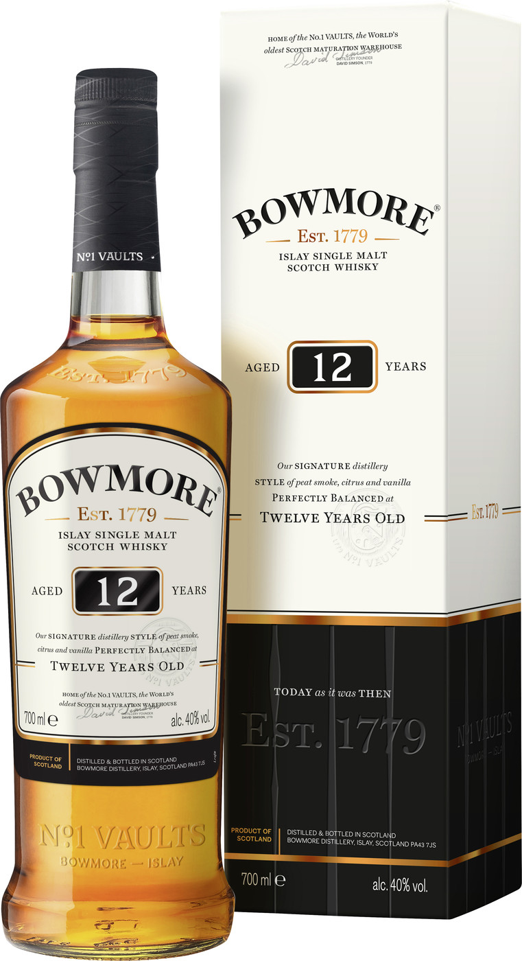 Bowmore Whisky 12 Jahre 40% GP 0,7L Bowmore Whisky 12 Jahre 40% GP 0,7L