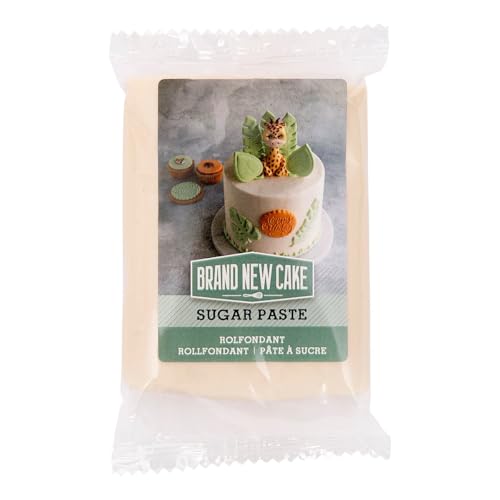 BrandNewCake® Rolfondant Elfenbein 250g – Perfekt für Torten, Cupcakes und essbare Dekorationen – Vanille-Rahm Geschmack – Einfach zu Kneten und Flexibel – Hochwertige Zuckerpaste für Kreatives Backen von Brand New Cake