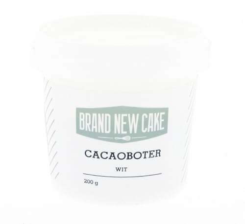 BrandNewCake® Weiße Kakaobutter 200g - Essbare Lebensmittelfarbe für Schokolade - Perfekt zum Backen und Dekorieren von Brand New Cake