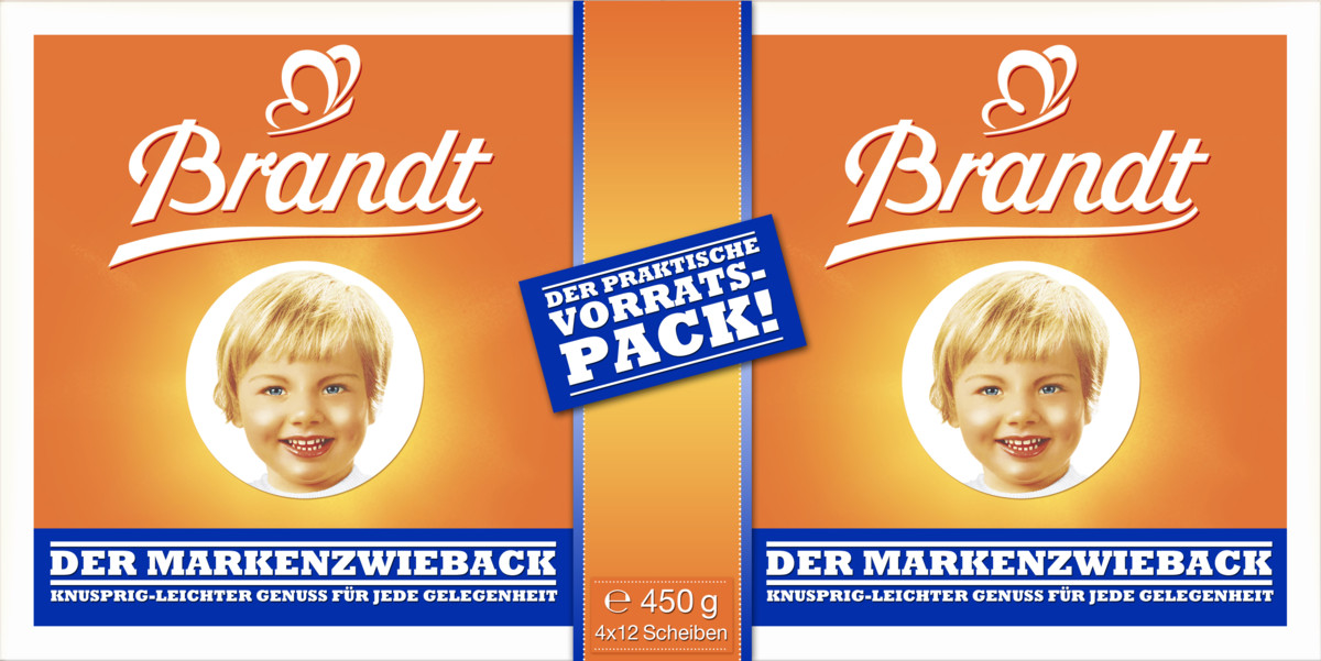 Brandt Markenzwieback Doppelpack 450G Brandt Markenzwieback Doppelpack 450G