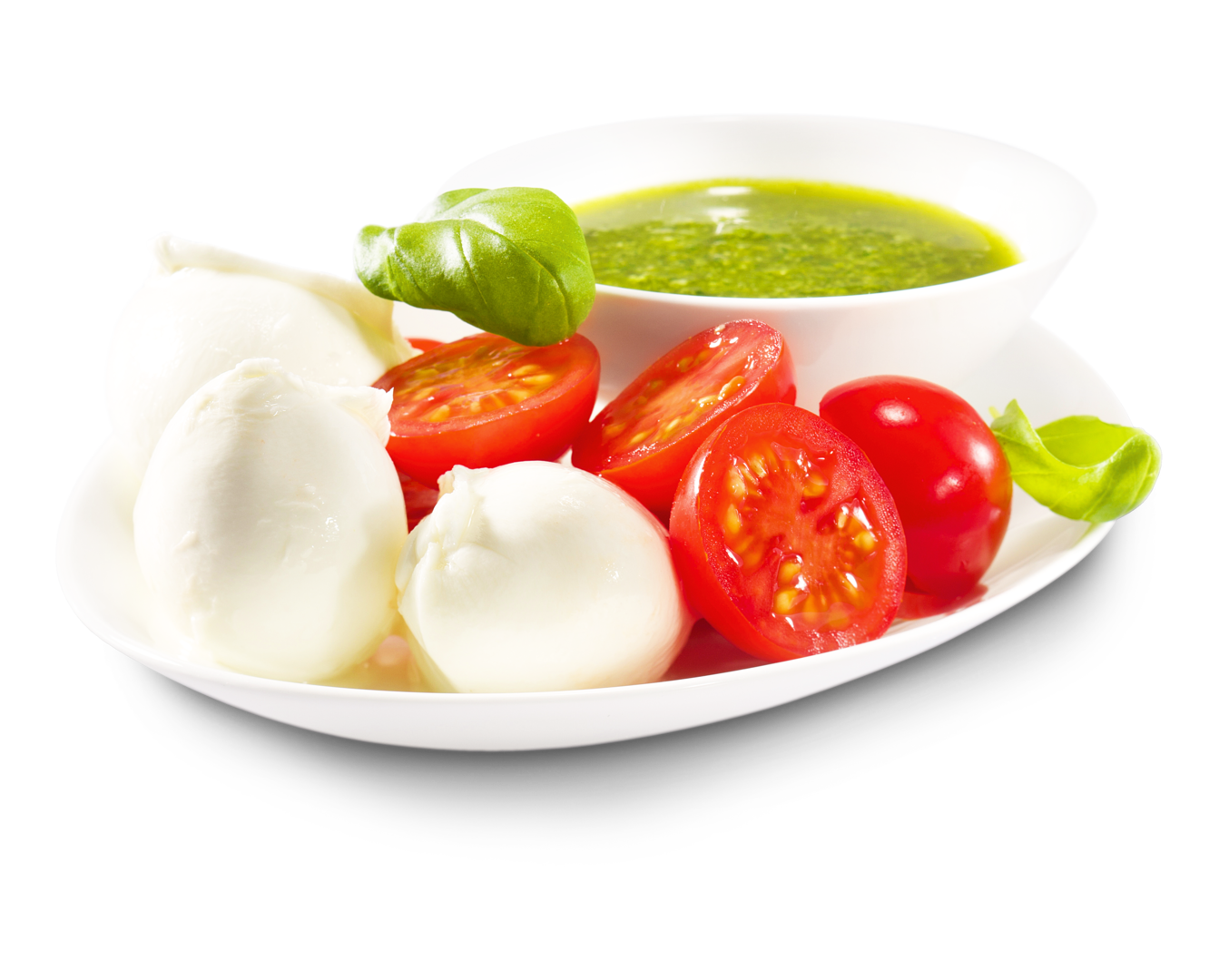 Büffelmozzarella, Tomate, Pesto von Alois Dallmayr KG