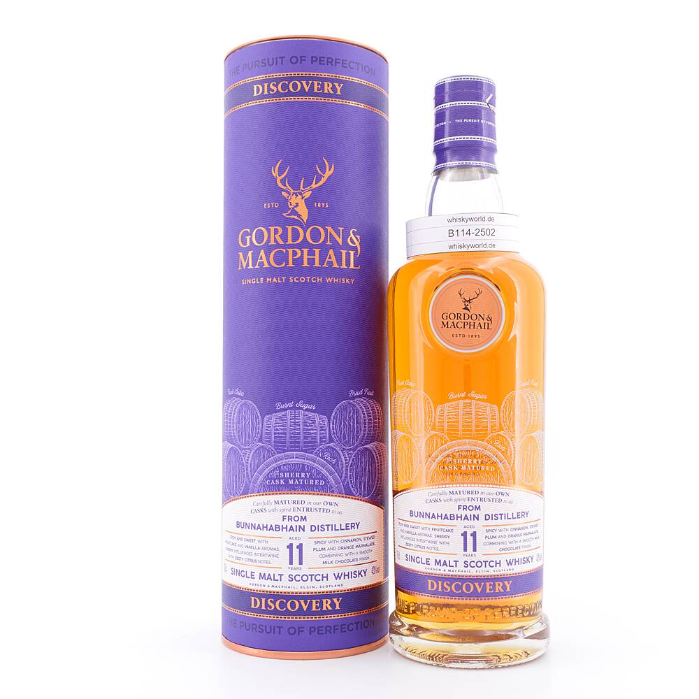 Bunnahabhain 11 Jahre G&M Discovery NEW RANGE 0,70 L/ 43.0% vol Bunnahabhain 11 Jahre G&M Discovery NEW RANGE 0,70 L/ 43.0% vol
