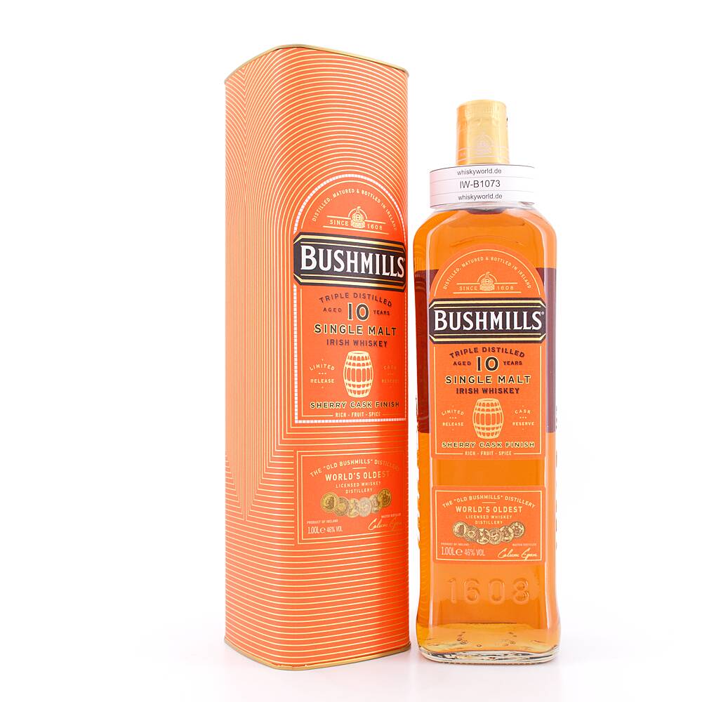 Bushmills 10 Jahre Sherry Cask Finish Literflasche 1 L/ 46.0% vol