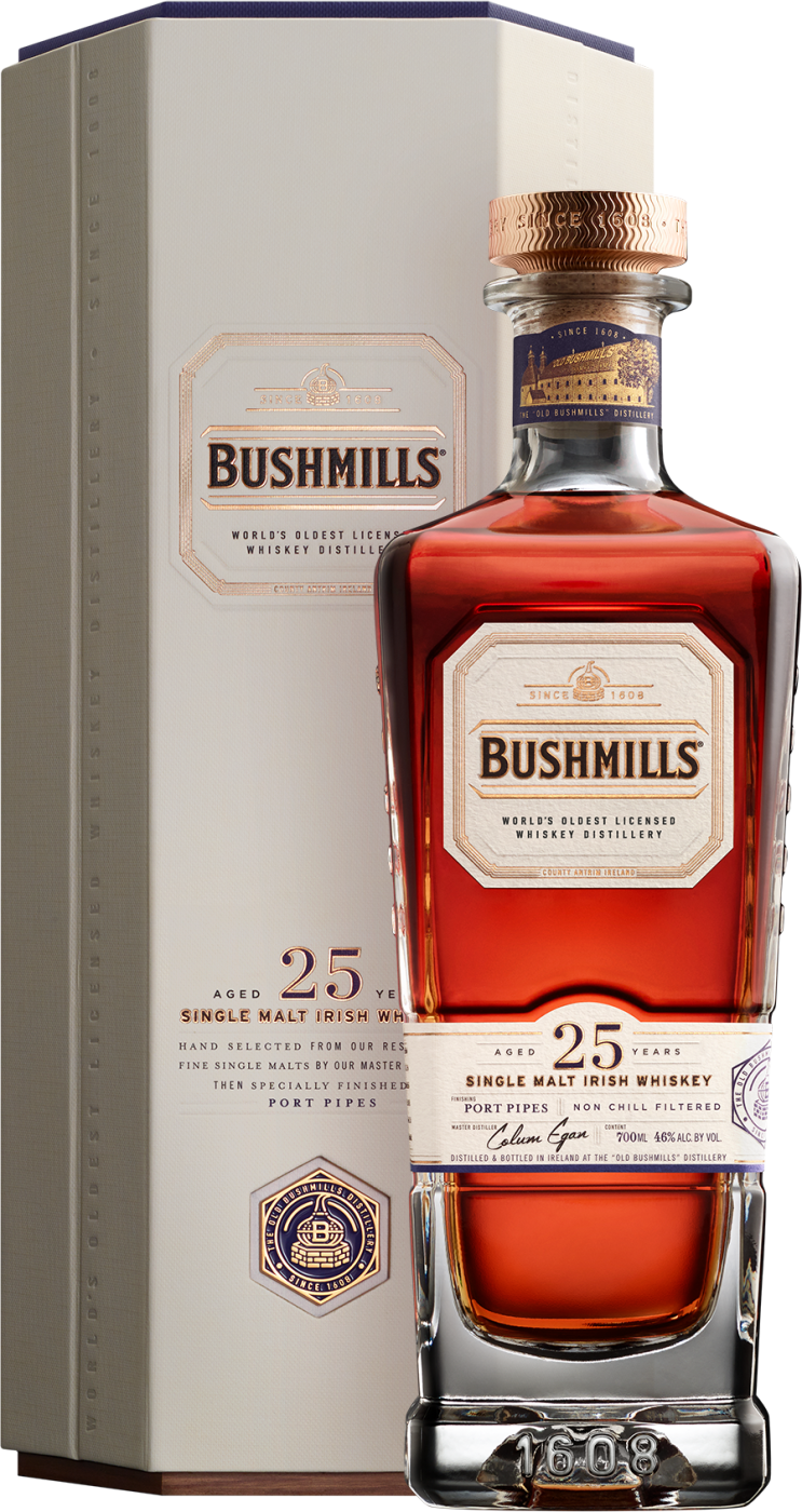 Bushmills 25 Years Old Single Malt Irish Whiskey Bushmills 25 Years Old Single Malt Irish Whiskey