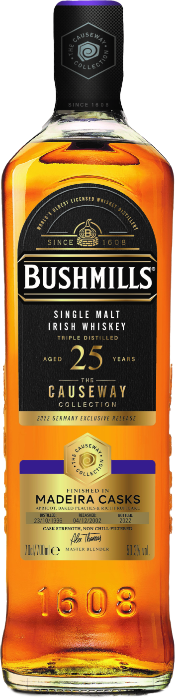 Bushmills Causeway Collection Madeira Cask 25 Years Single Malt Irish Whiskey