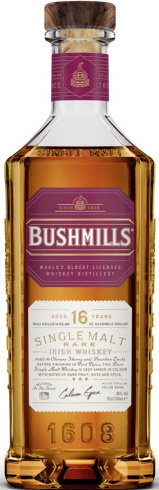 Bushmills Whiskey 16 Jahre 40% 0,7L Bushmills Whiskey 16 Jahre 40% 0,7L