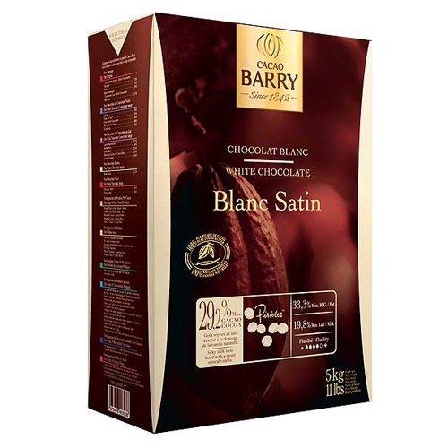 Cacao Barry Original Blanc Satin, weiße Schokolade, als Callets, 1Kg.