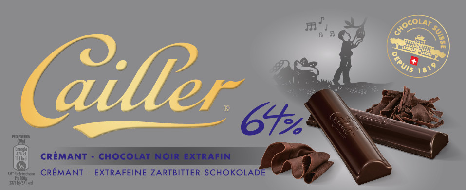Cailler Cremant 64% Zartbitter 100G Cailler Cremant 64% Zartbitter 100G