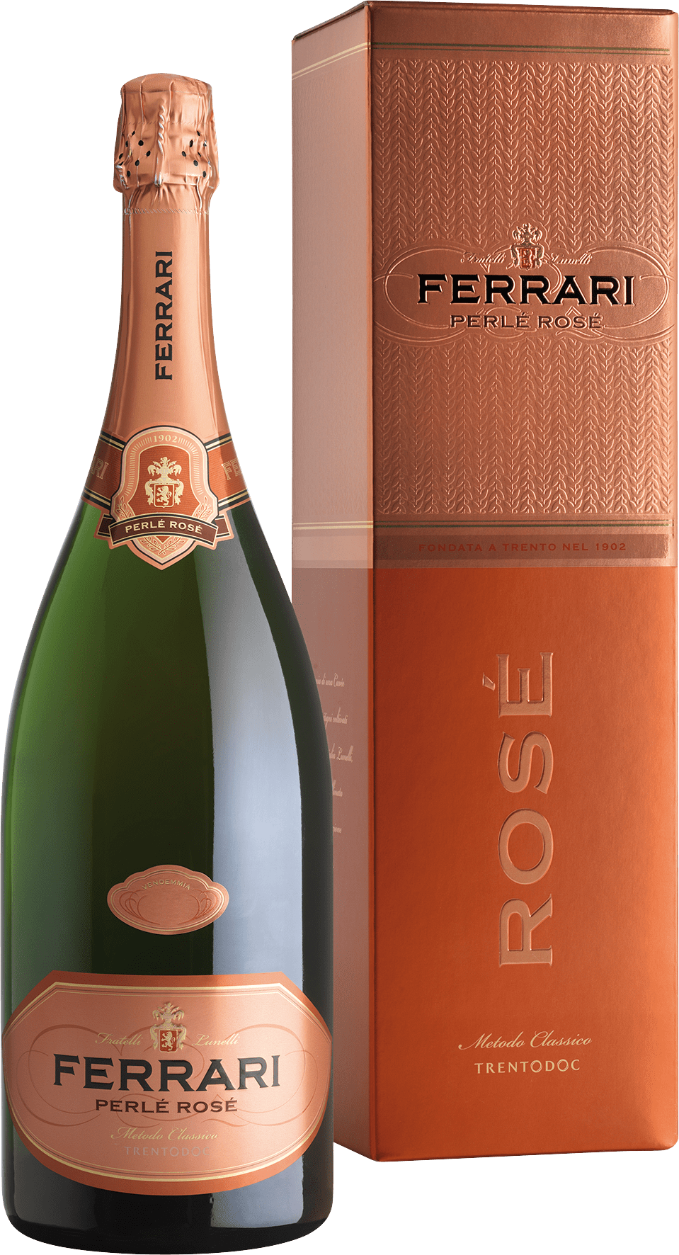 Cantine Ferrari Perlé Rosé Riserva Trentodoc Magnum - 2016 Cantine Ferrari Perlé Rosé Riserva Trentodoc Magnum - 2016