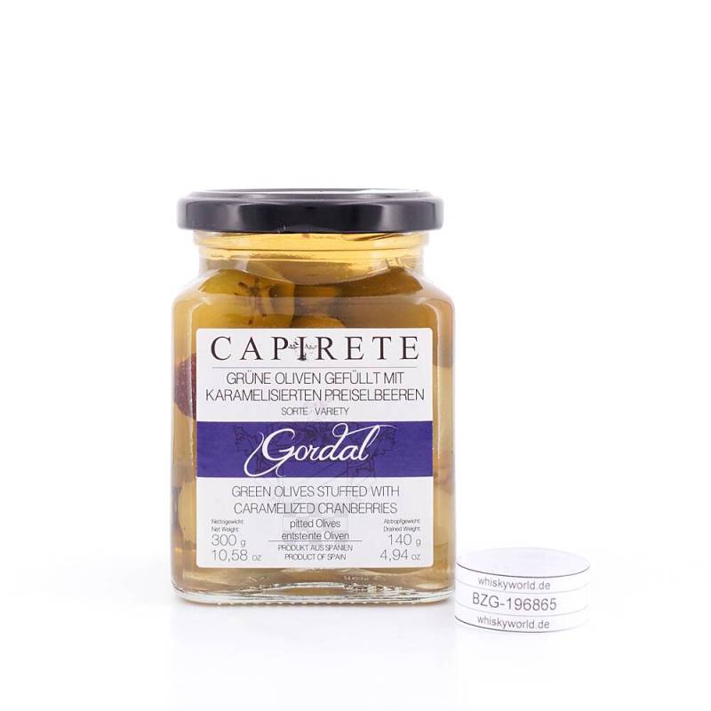 Capirete Gordal grüne Oliven mit karamellisierten 140 g