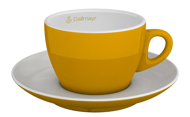 Cappuccinotasse gelb von Alois Dallmayr Kaffee OHG