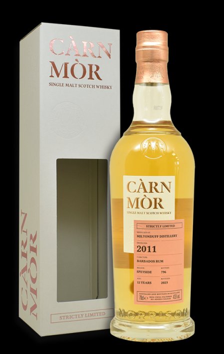 Càrn Mòr Strictly Ltd Miltonduff 2011 47,5%vol 12y Càrn Mòr Strictly Ltd Miltonduff 2011 47,5%vol 12y