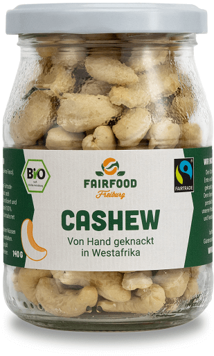 Cashewkerne naturbelassen im Glas 140g