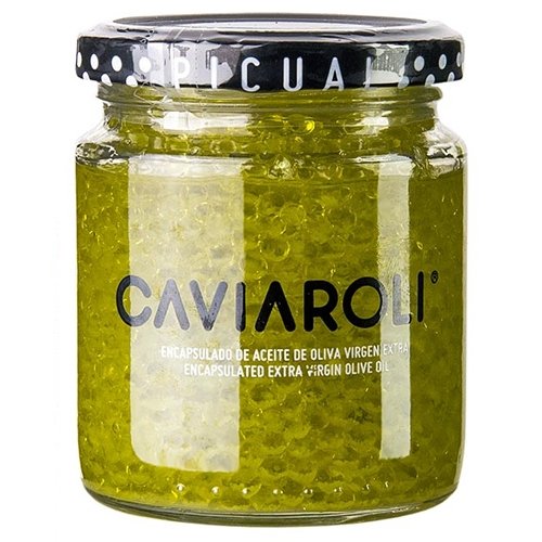 Caviaroli Olivenölkaviar, kleine Perlen aus extra nativem Olivenöl, gelb, 200g. Caviaroli Olivenölkaviar, kleine Perlen aus extra nativem Olivenöl, gelb, 200g. von Caviaroli