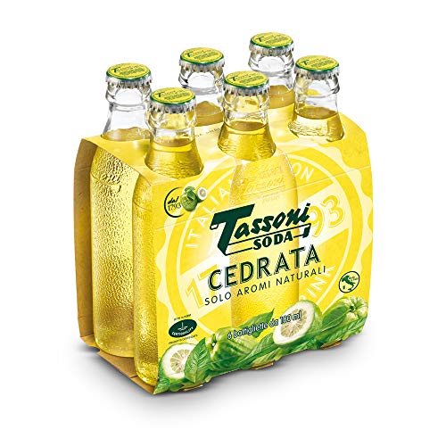 Cedrata tassoni soda con solo aromi naturali confezione da 24 bottiglie da 180 milliliter (1000061536)