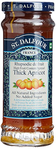 St Dalfour Fruit Spread - Deluxe - 100 Percent Fruit - Thick Apricot - 10 Oz - Case Of 6