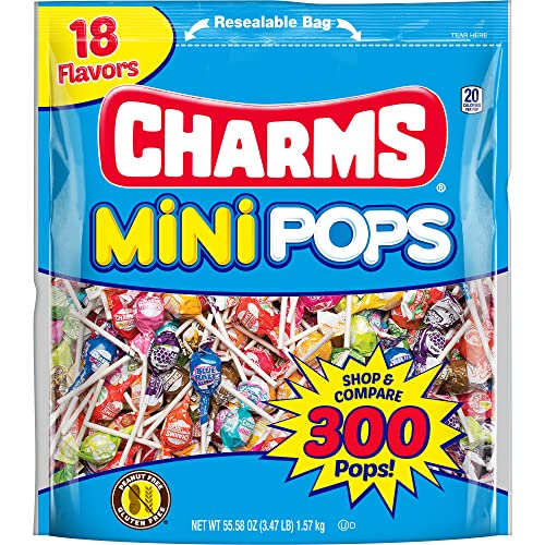 Charms Minipops 12 Assorted Flavors 300 Mini Pops in a Resealable Bag Charms Minipops 12 Assorted Flavors 300 Mini Pops in a Resealable Bag von Charms