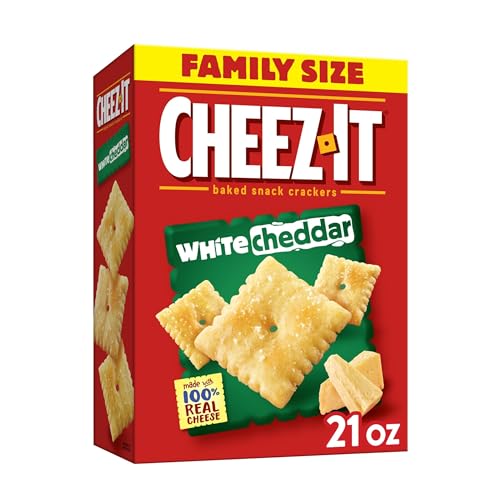 Cheez-It Baked Snack Crackers - Family Size White Cheddar - 21 oz