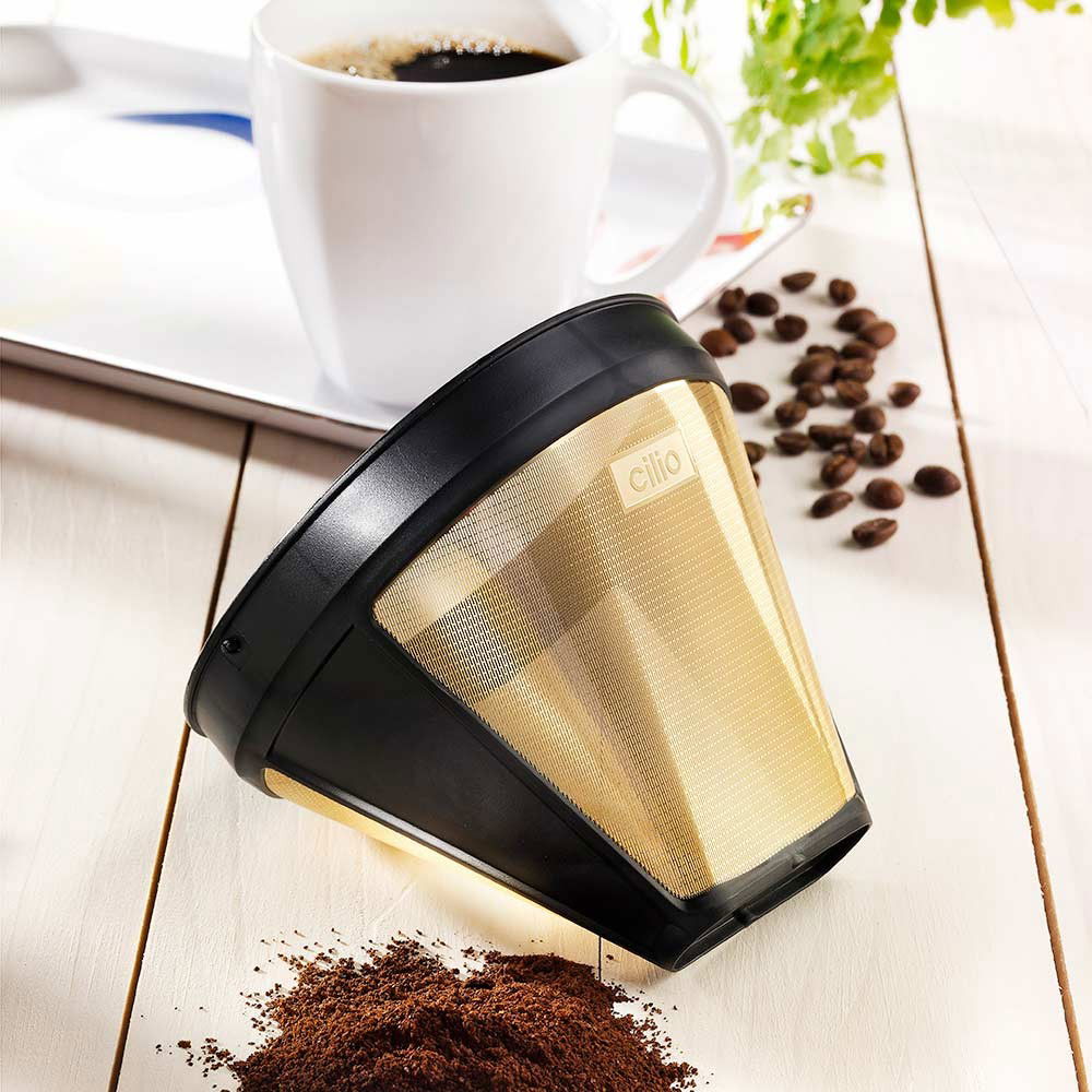 Cilio Kaffee Dauerfilter mit Goldauflage von Cilio