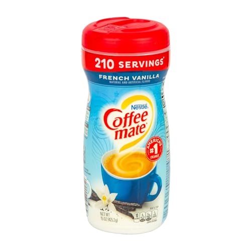 Coffee-Mate, French Vanilla Powdered Coffee Creamer, 15oz Canister (Pack of 3)