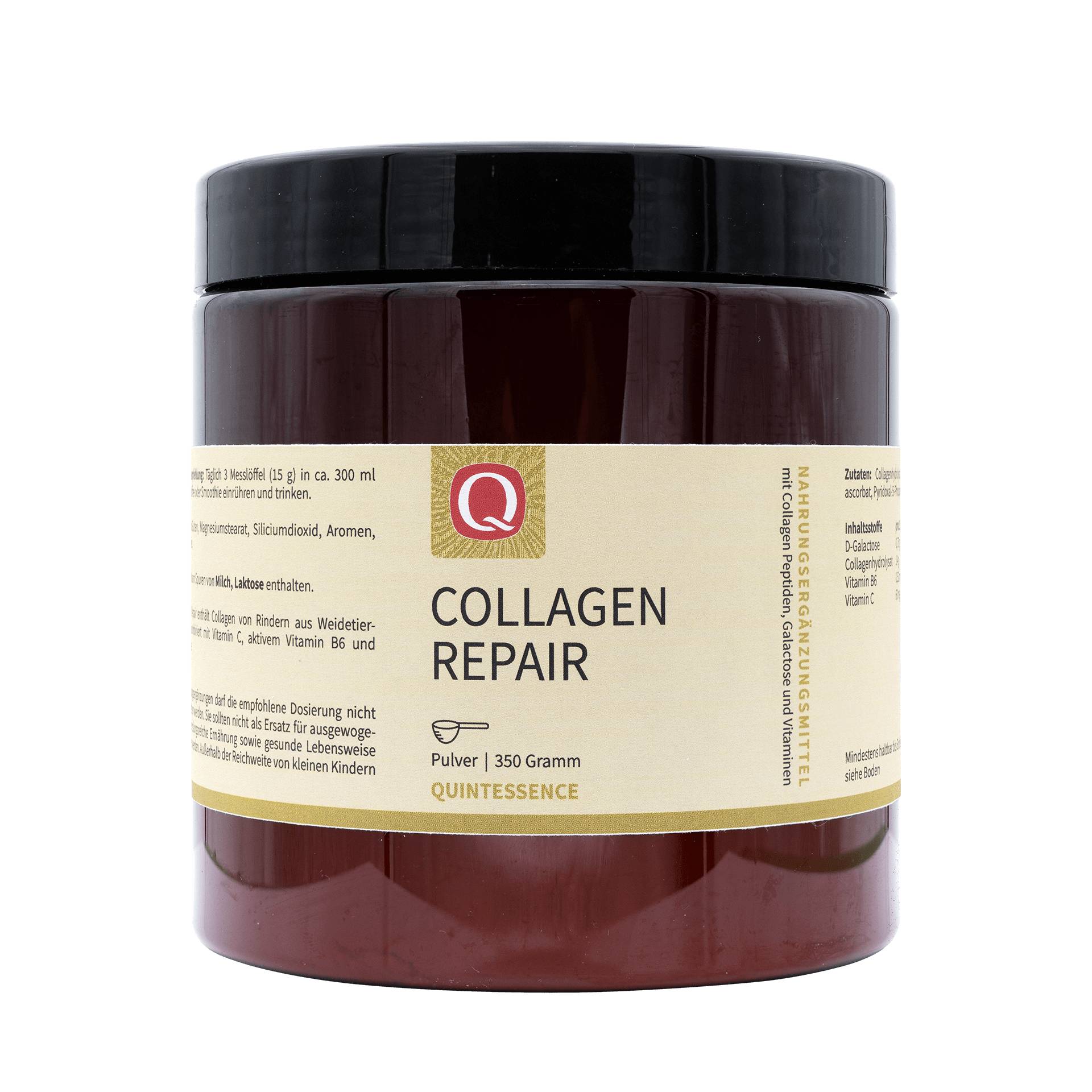 Collagen Repair 350 g Pulver - Von Rindern aus zertifizierter Grassfütterung - Kontrollierte Weidehaltung - Quintessence