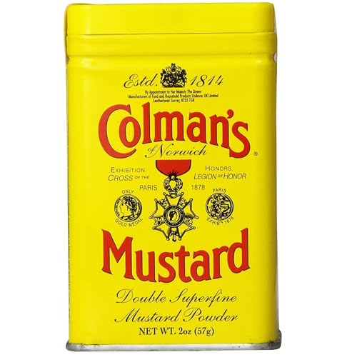 Colman's Dry Mustard 4-Ounce Tins (Pack of 4)