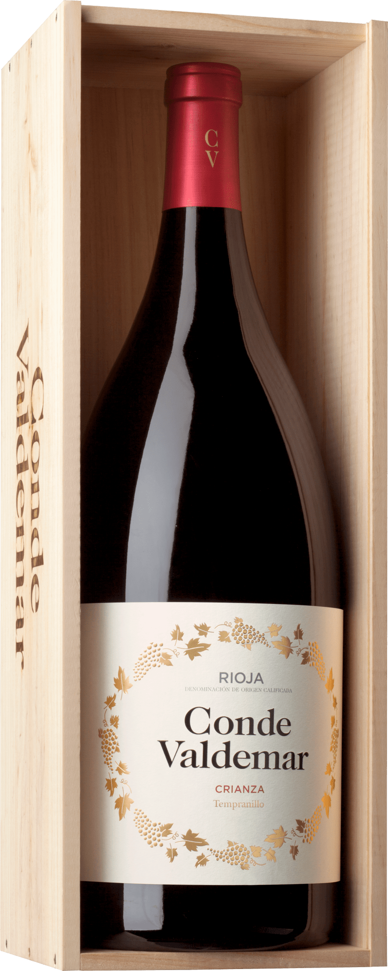 Conde Valdemar Crianza - 5l Doppelmagnum in der Holzkiste