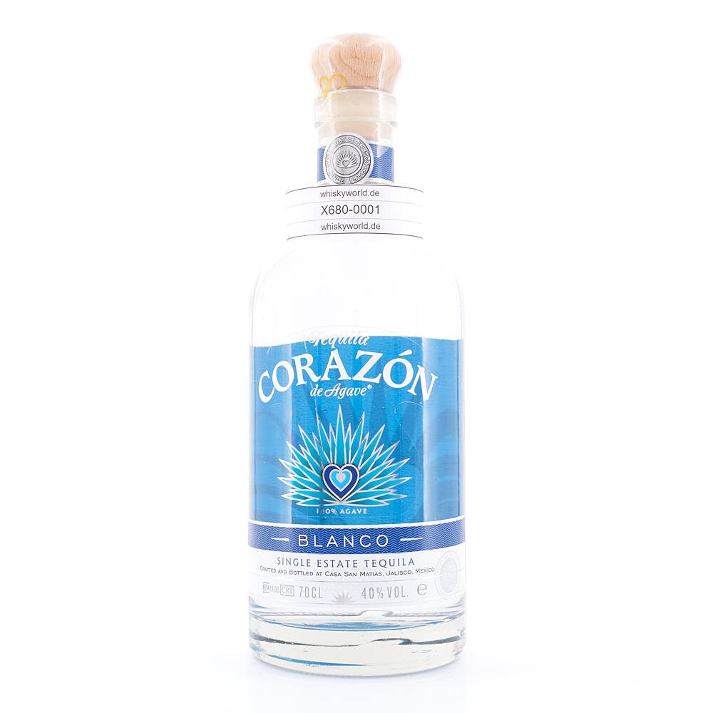 Corazón Blanco Single Estate Tequila 0,70 L/ 40.0% vol Corazón Blanco Single Estate Tequila 0,70 L/ 40.0% vol