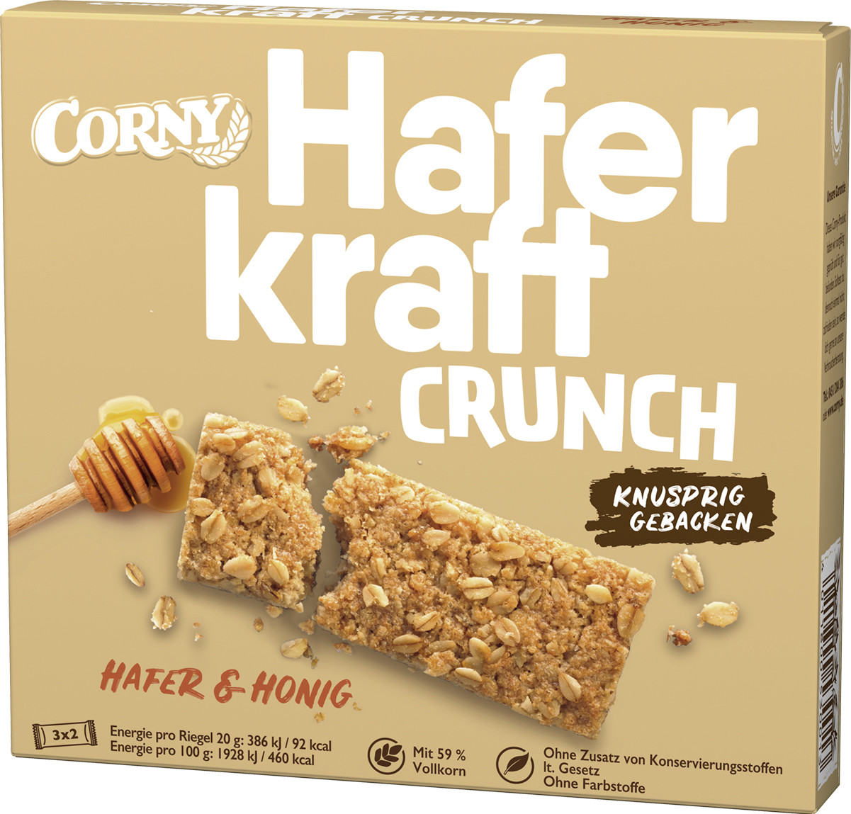 Corny Crunch Hafer & Honig Riegel 6ST 120G