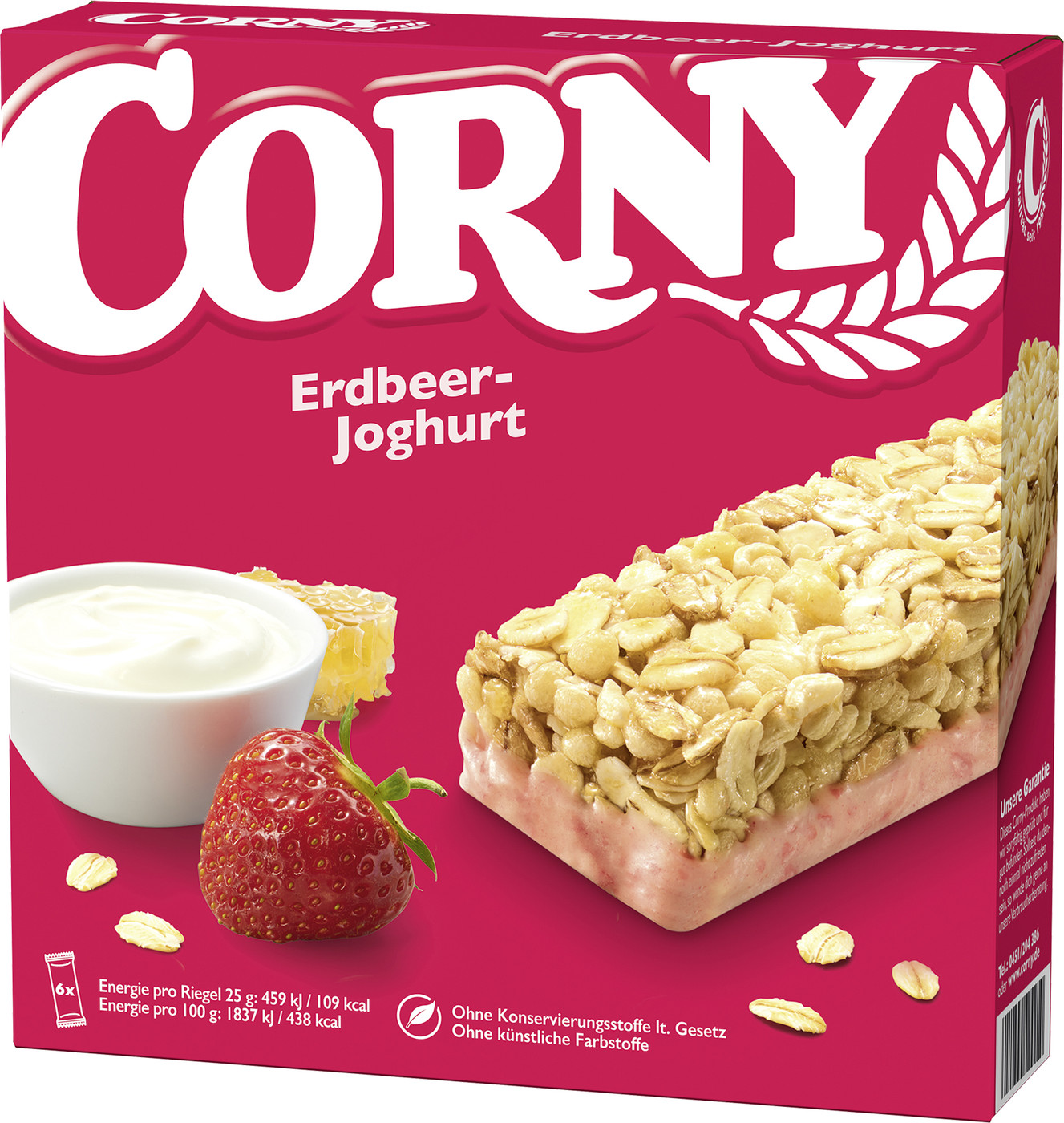 Corny Erdbeer-Joghurt Riegel 6ST 150G Corny Erdbeer-Joghurt Riegel 6ST 150G