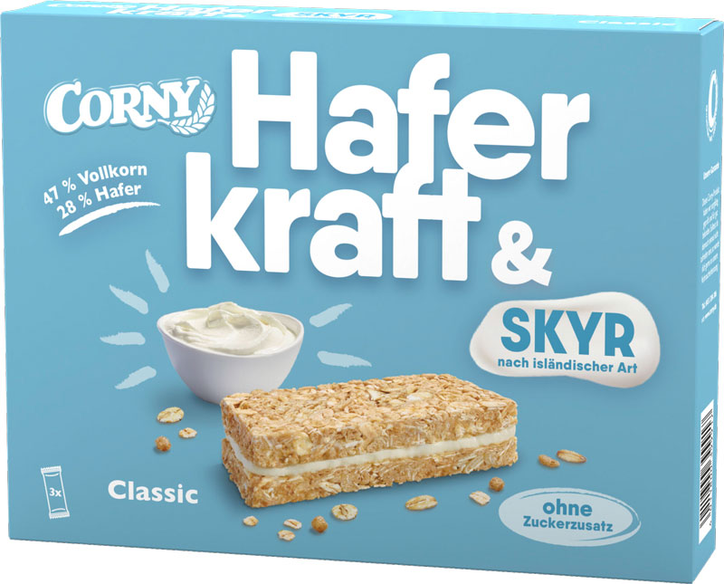 Corny Haferkraft & Skyr Classic 3ST 120G Corny Haferkraft & Skyr Classic 3ST 120G