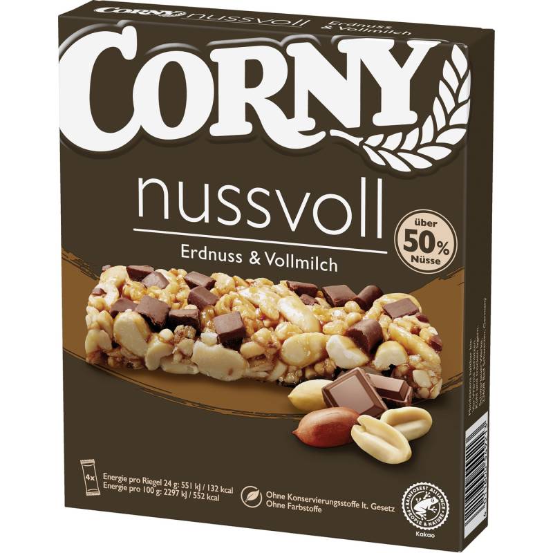 Corny Nussvoll Erdnuss & Vollmilch 4ST 96G