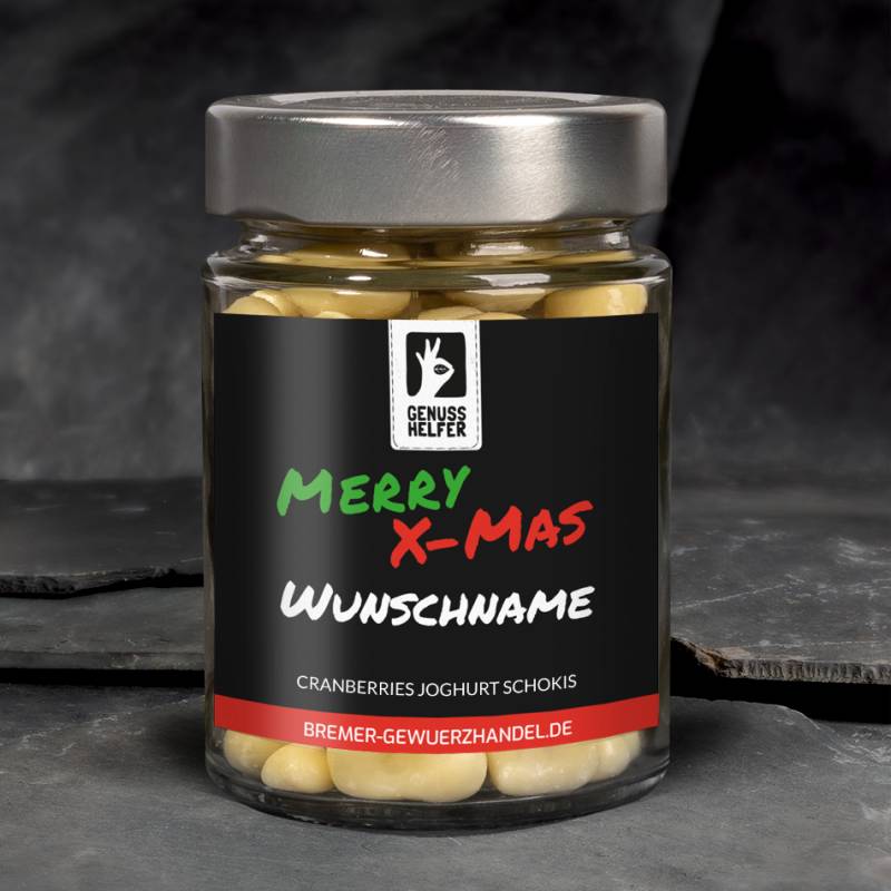 Cranberrie Joghurt Schokis "Merry X-Mas" von Bremer Gewürzhandel