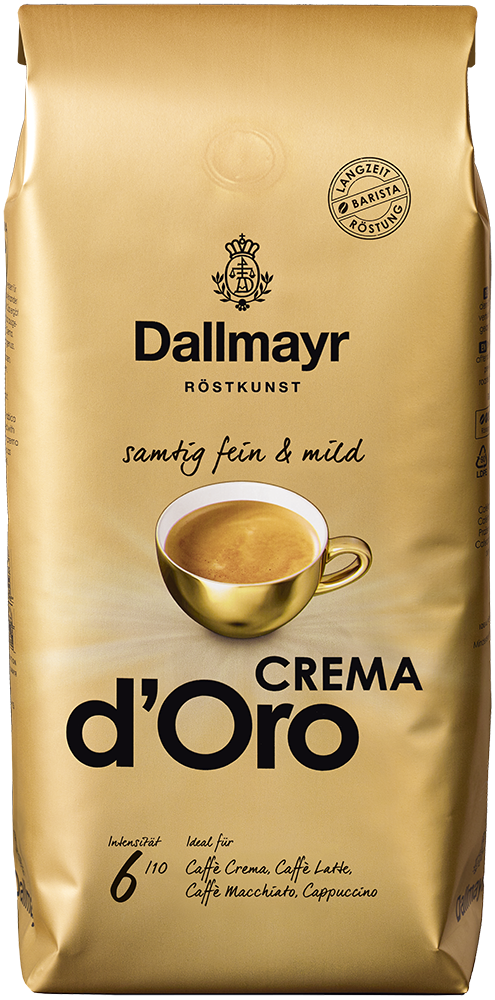 Crema d´Oro mild + fein ganze Bohne von Alois Dallmayr Kaffee OHG