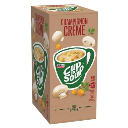 Cup-a-Soup Unox Pilz Creme 140ml | Box A 24 Portion von Unox
