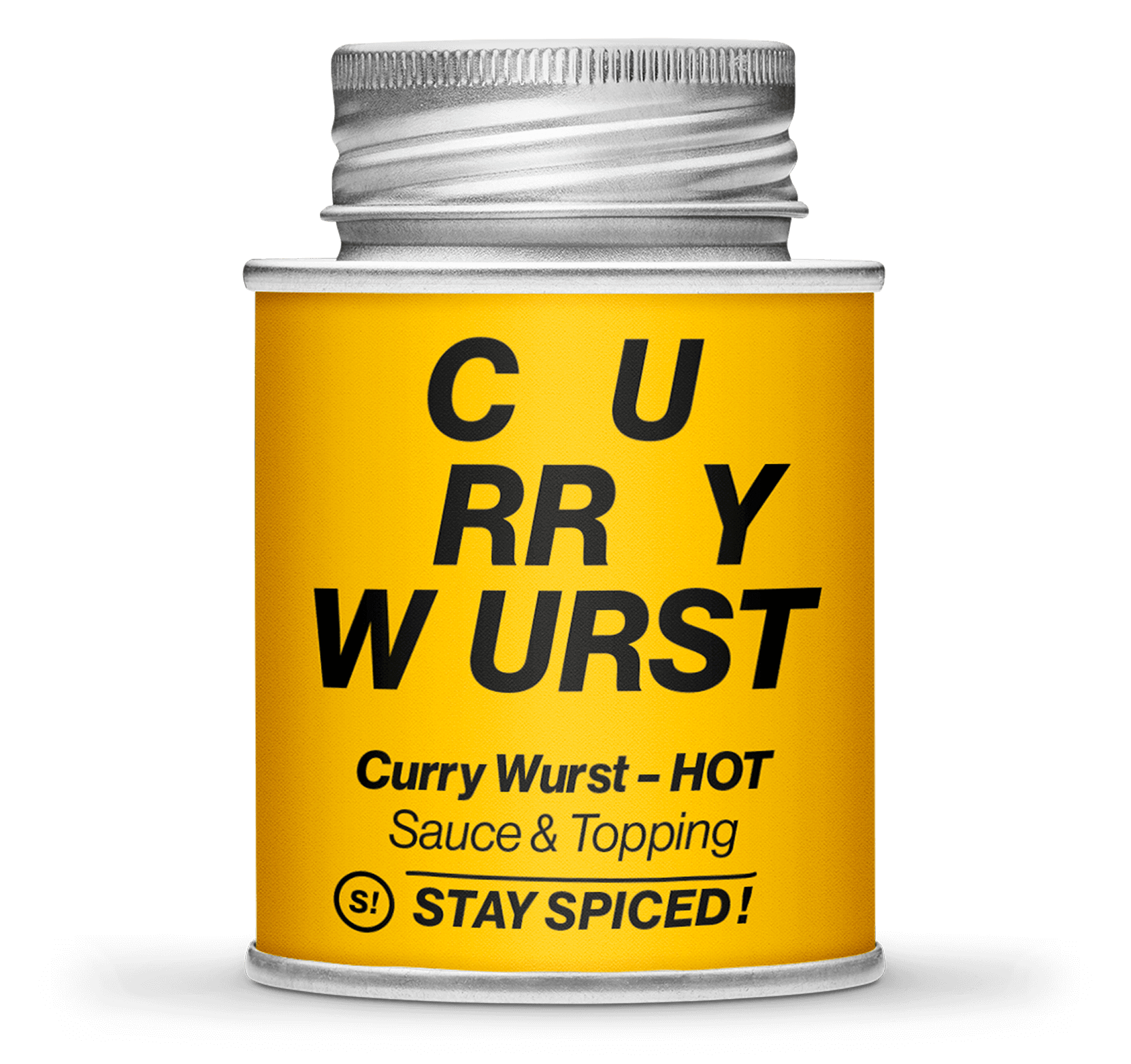 Curry Wurst Gewürzmischung - hot, 170ml Schraubdose Curry Wurst Gewürzmischung - hot, 170ml Schraubdose