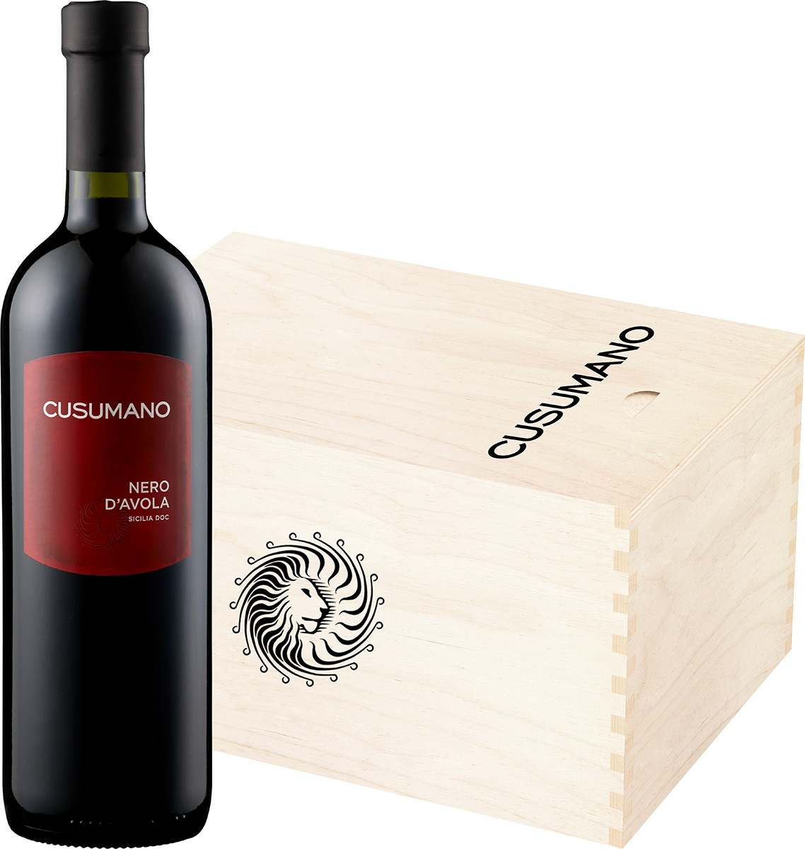 Cusumano Nero d'Avola Sicilia - in 6er Holzkiste - Cusumano Nero d'Avola Sicilia - in 6er Holzkiste -