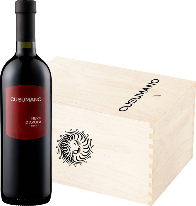 Cusumano Nero d'Avola Sicilia  - in 6er Holzkiste -