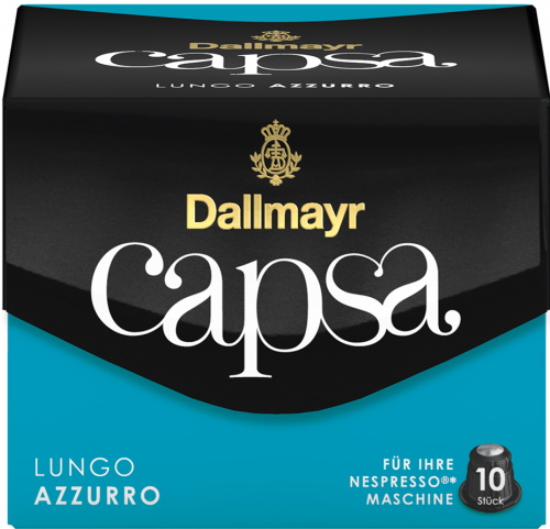 Dallmayr Capsa Lungo Azzurro Intensität 8 Kaffeekapseln 10ST 56G