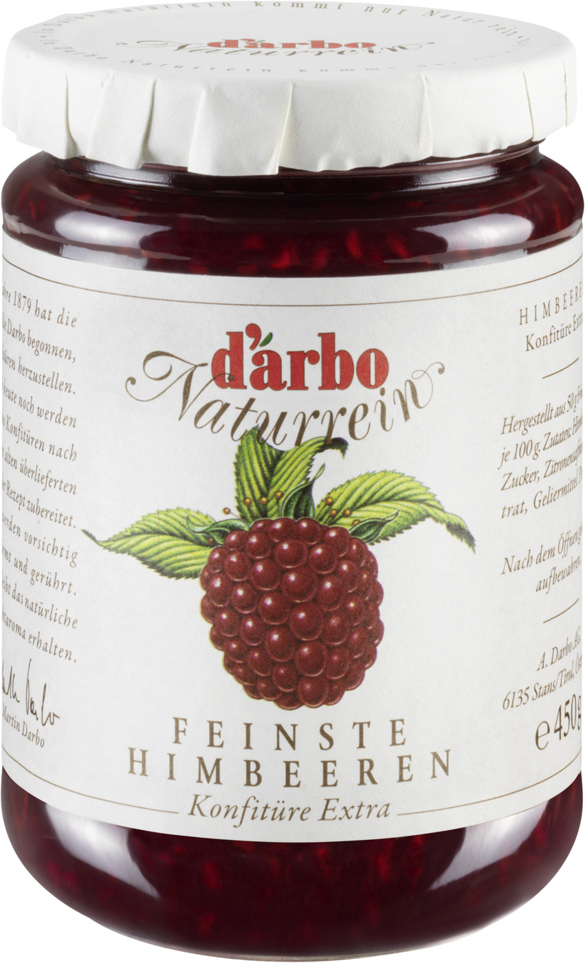 Darbo Konfitüre Extra Naturrein Feinste Himbeeren 450G