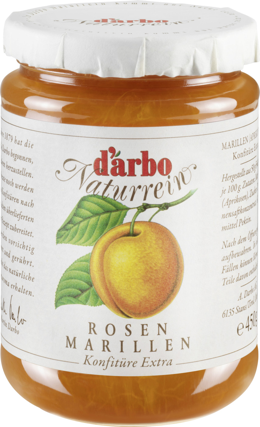 Darbo Konfitüre Extra Rosen-Marillen 450G Darbo Konfitüre Extra Rosen-Marillen 450G
