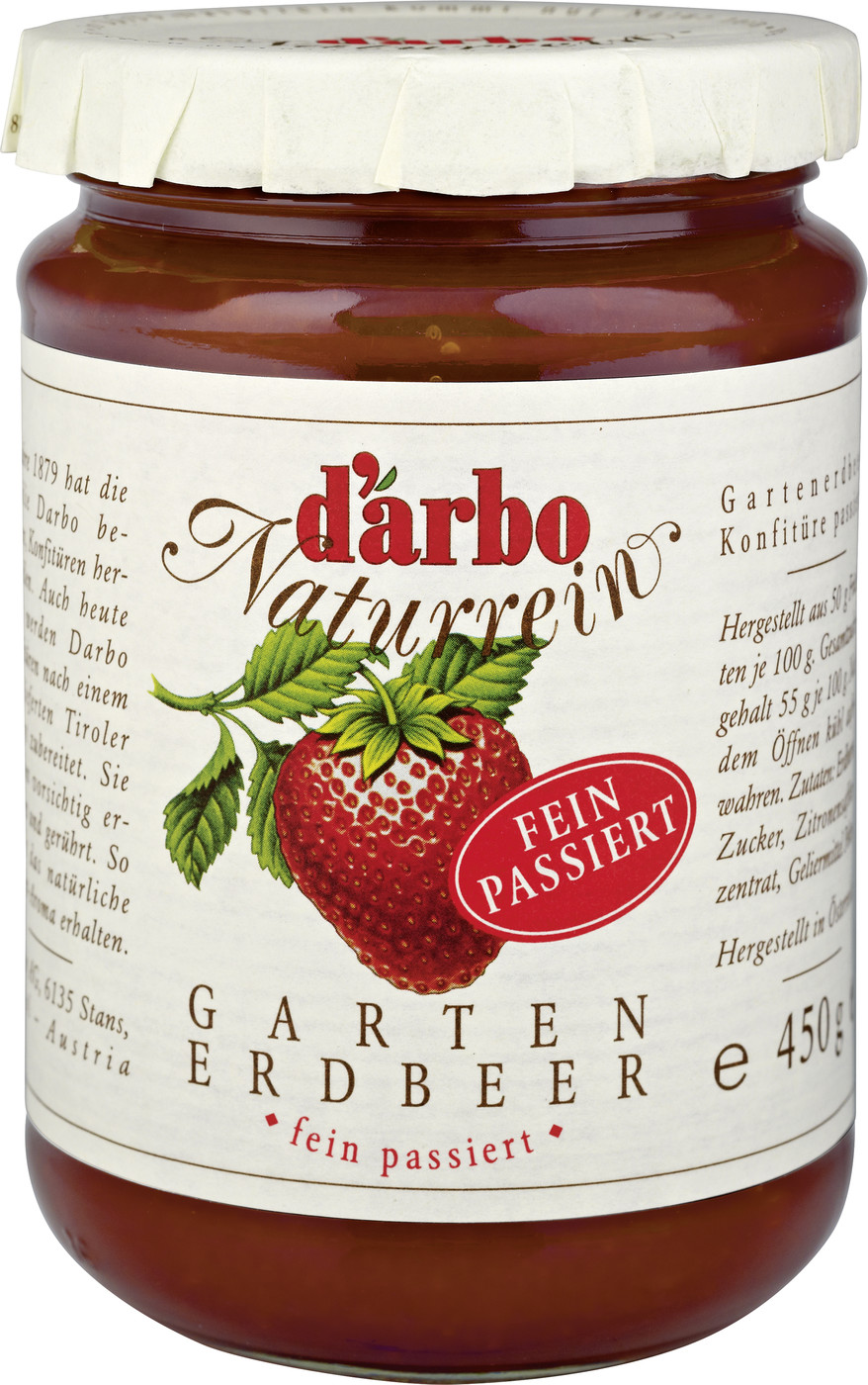 Darbo Konfitüre Naturrein Erdbeer 450 g