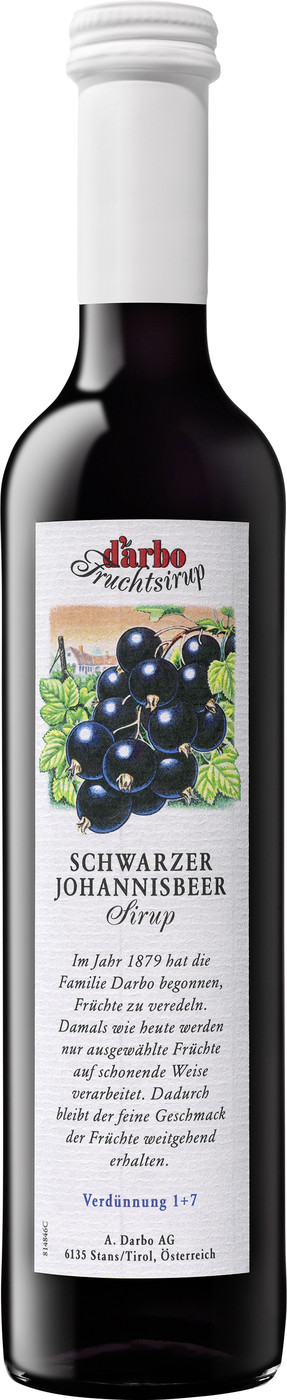 Darbo Schwarzer Johannisbeersirup 0,5L Darbo Schwarzer Johannisbeersirup 0,5L