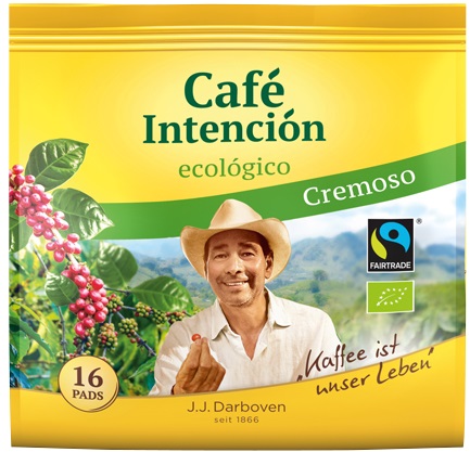 Darboven Bio Cafe Intencion ecologico Cremoso Fairtrade 16ST 112G