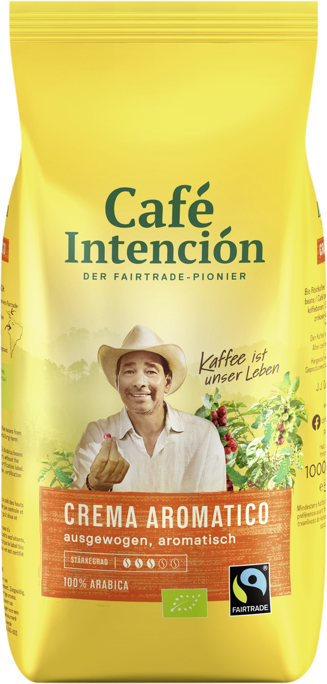 Darboven Café Intención ecológico Café Crema Bio Fairtrade 1KG