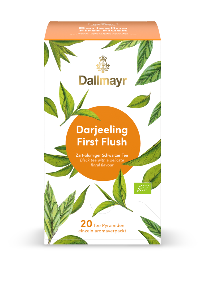 Darjeeling First Flush Bio Zart-blumiger Schwarzer Tee von Alois Dallmayr Kaffee OHG
