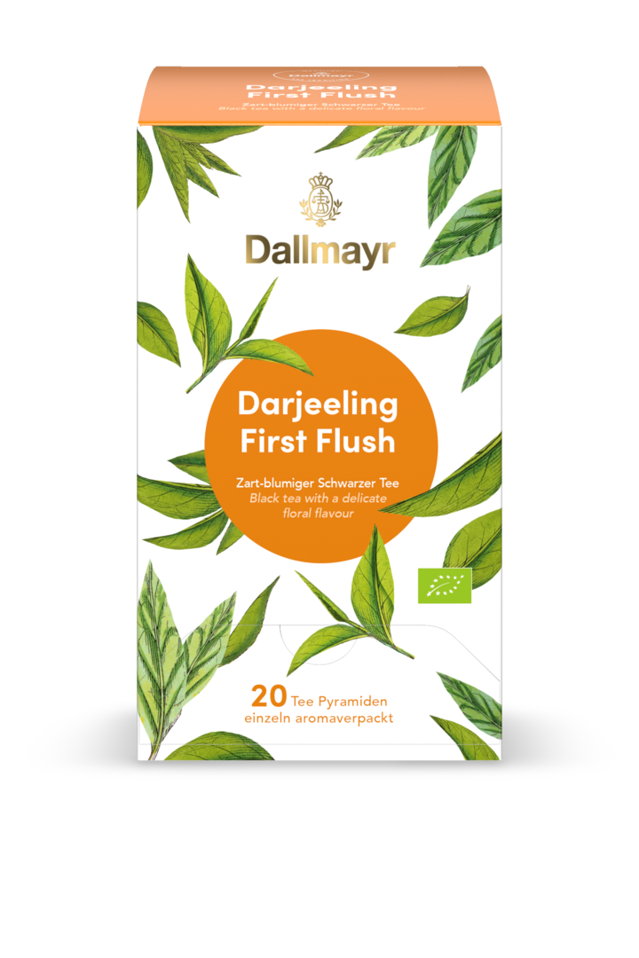 Darjeeling First Flush Bio Zart-blumiger Schwarzer Tee von Alois Dallmayr Kaffee OHG